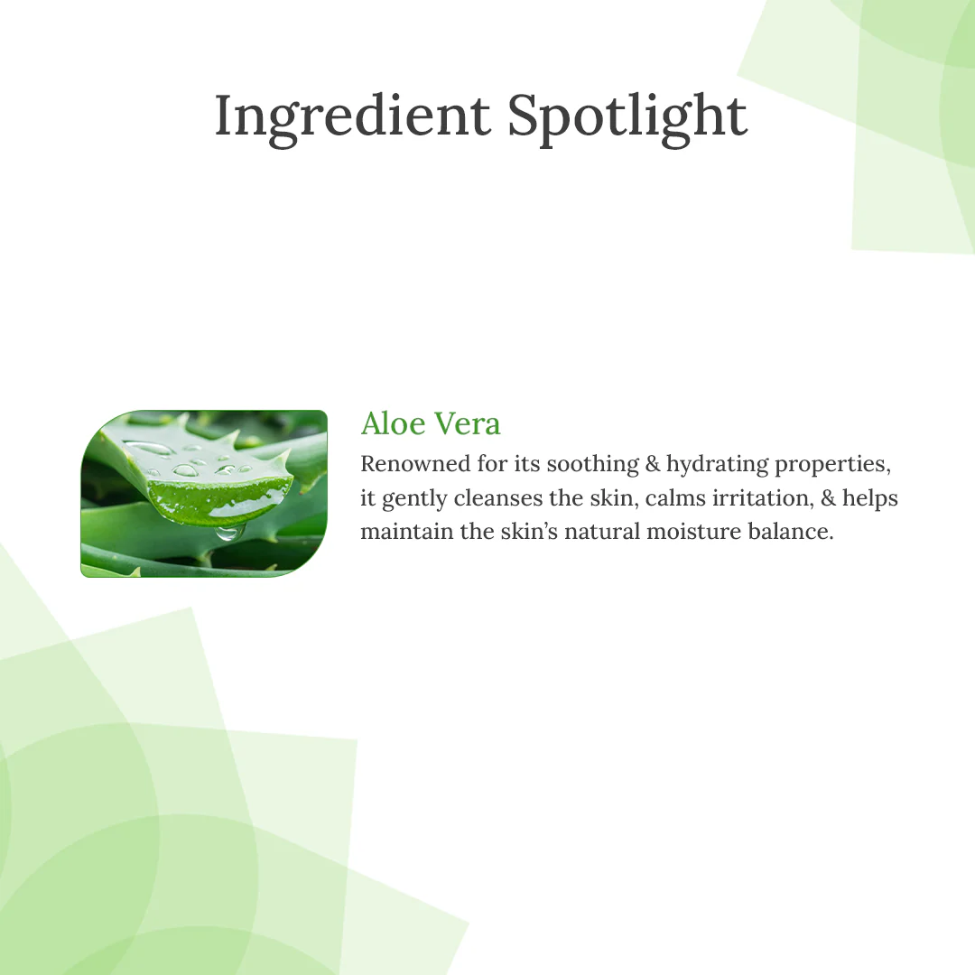 Aloe Vera Cleanser for Deep Cleanse & Hydration 40g - Image 3