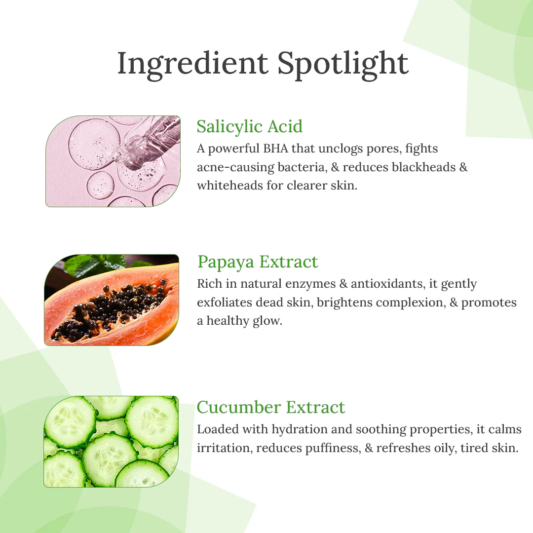 B1G1 Cucumber Face Serum for Sebum & Blackhead Control - 30ml - Image 3