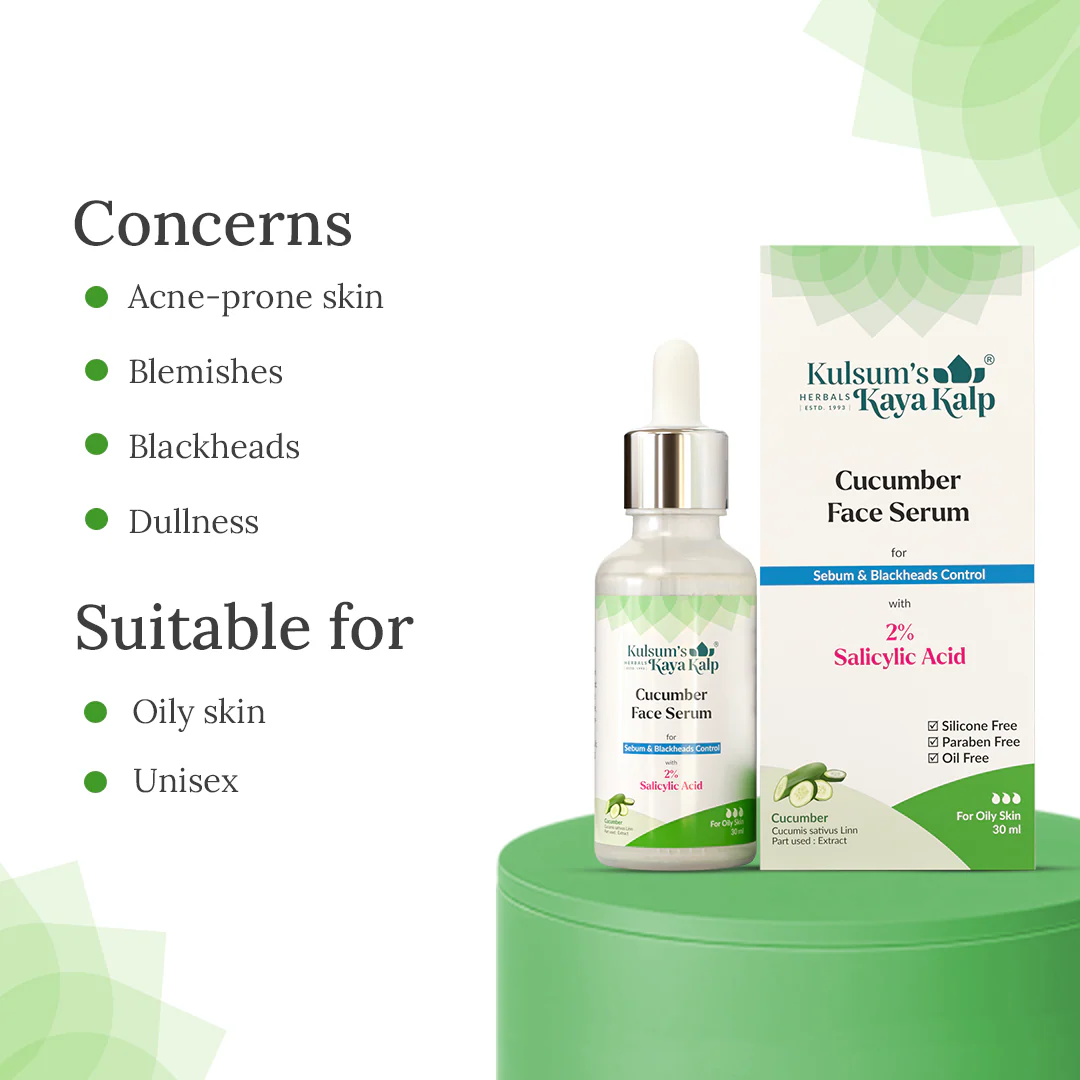 B1G1 Cucumber Face Serum for Sebum & Blackhead Control - 30ml - Image 4