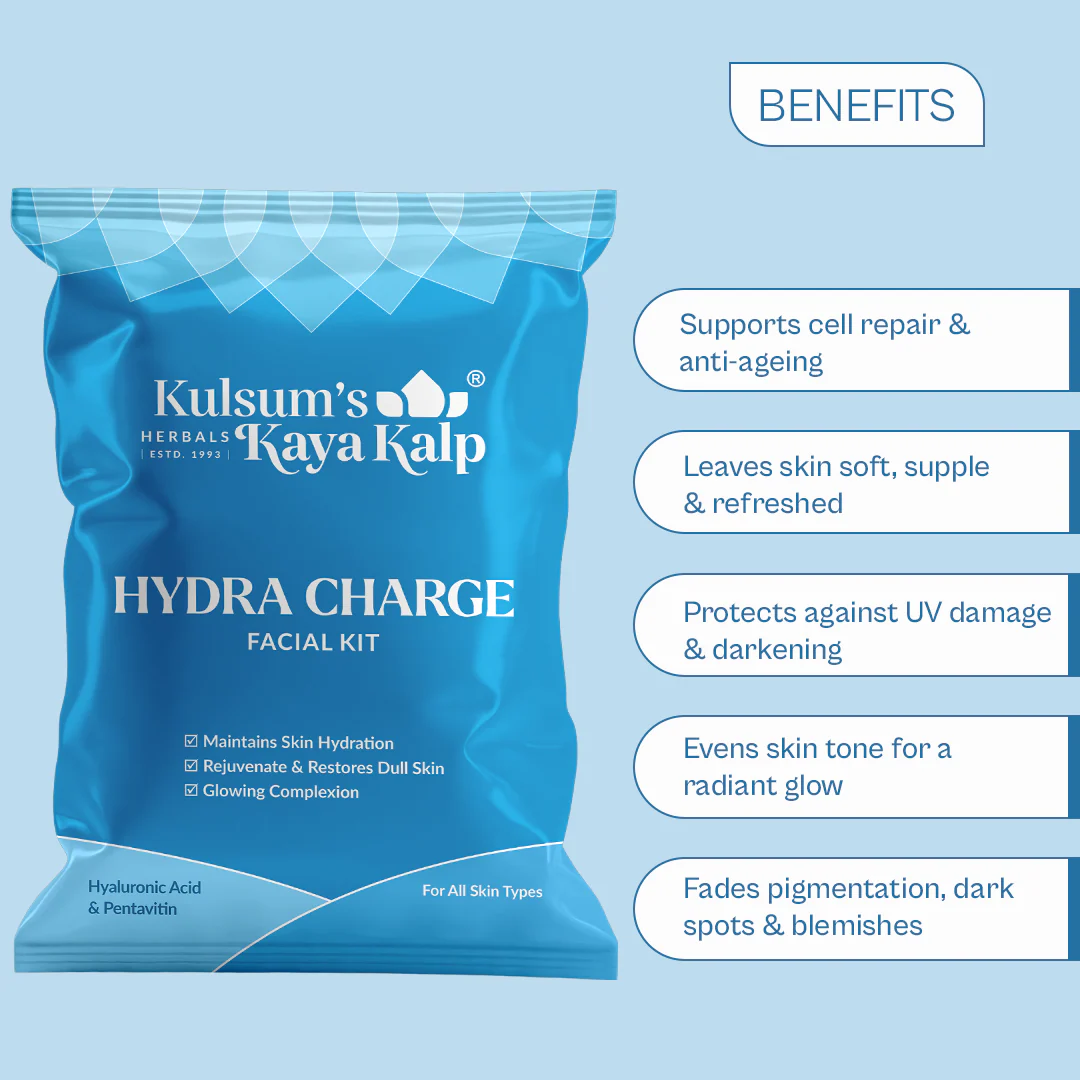 Hydration Combo, Hydra Charge Facial Kit & Hydrating Aqua Gel for 72 Hours Moisturization - Image 4