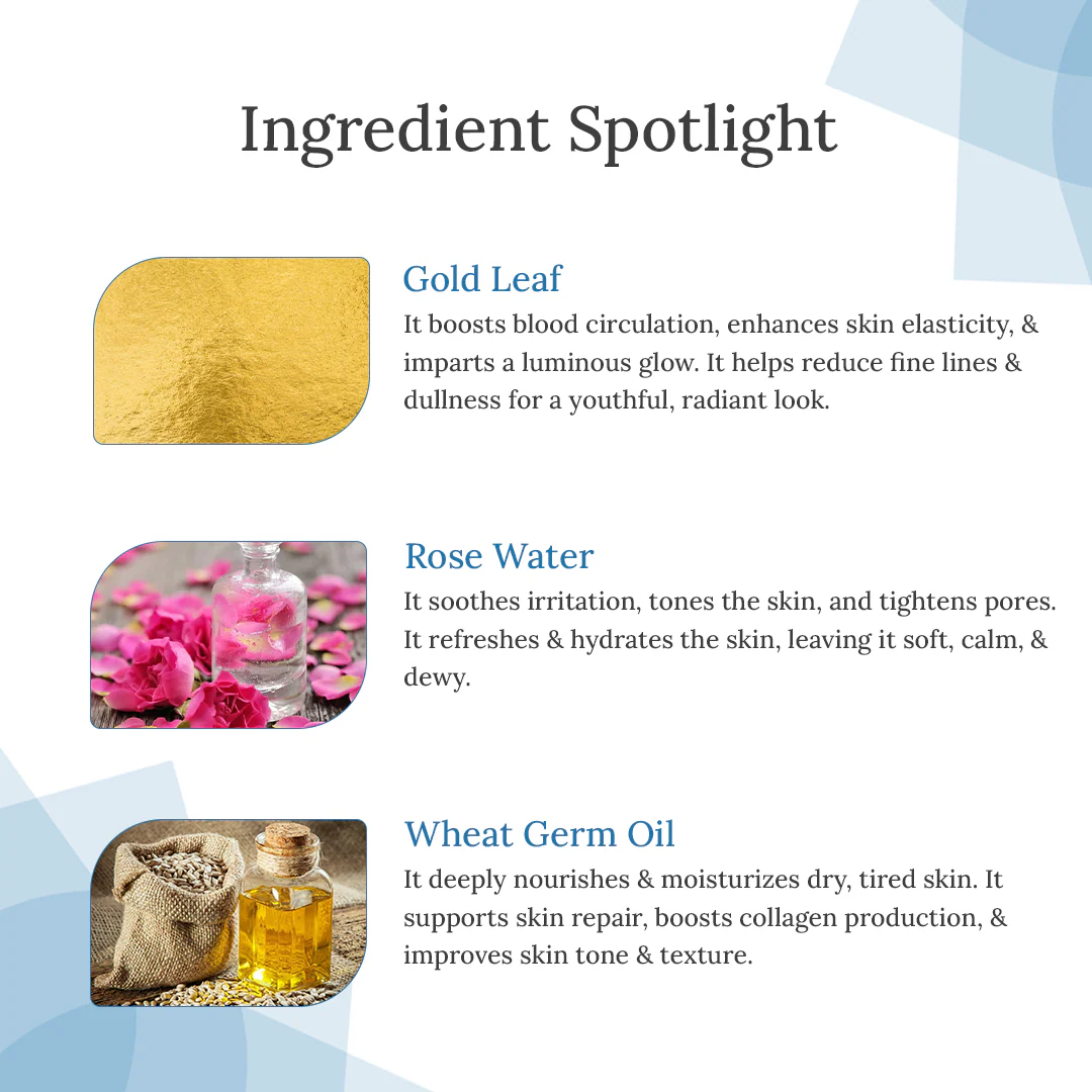 Gold Facial Kit For Even Skin Tone & Glow - Image 3