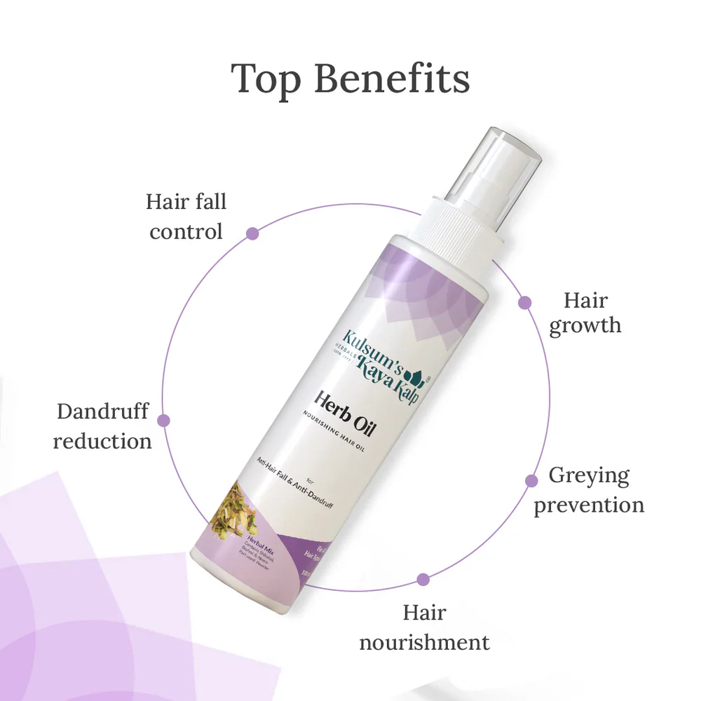 Herb Oil & Red Onion Shampoo For Anti Hair Fall & Anti Dandruff Combo - Image 3