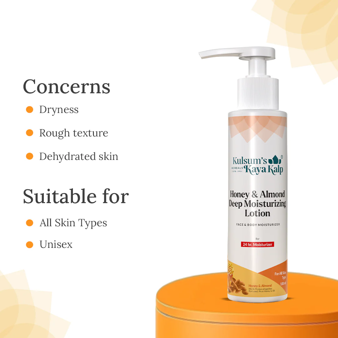 Honey & Almond Deep Moisturizing Lotion For 24 hr. Moisturizer - 100ml - Image 4