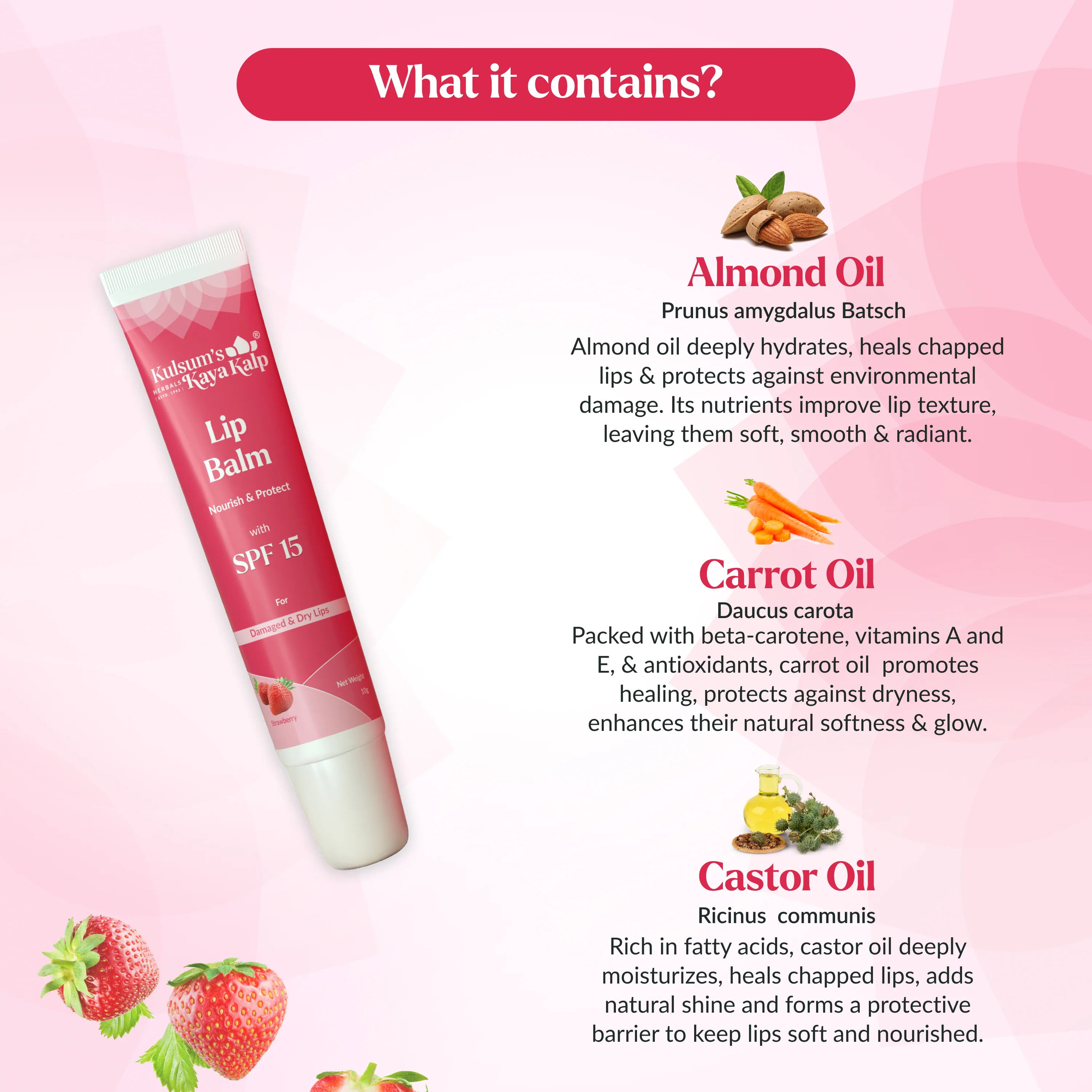 Lip Balm Pack of 2 Blueberry & Strawberry Lip Balm - Image 6