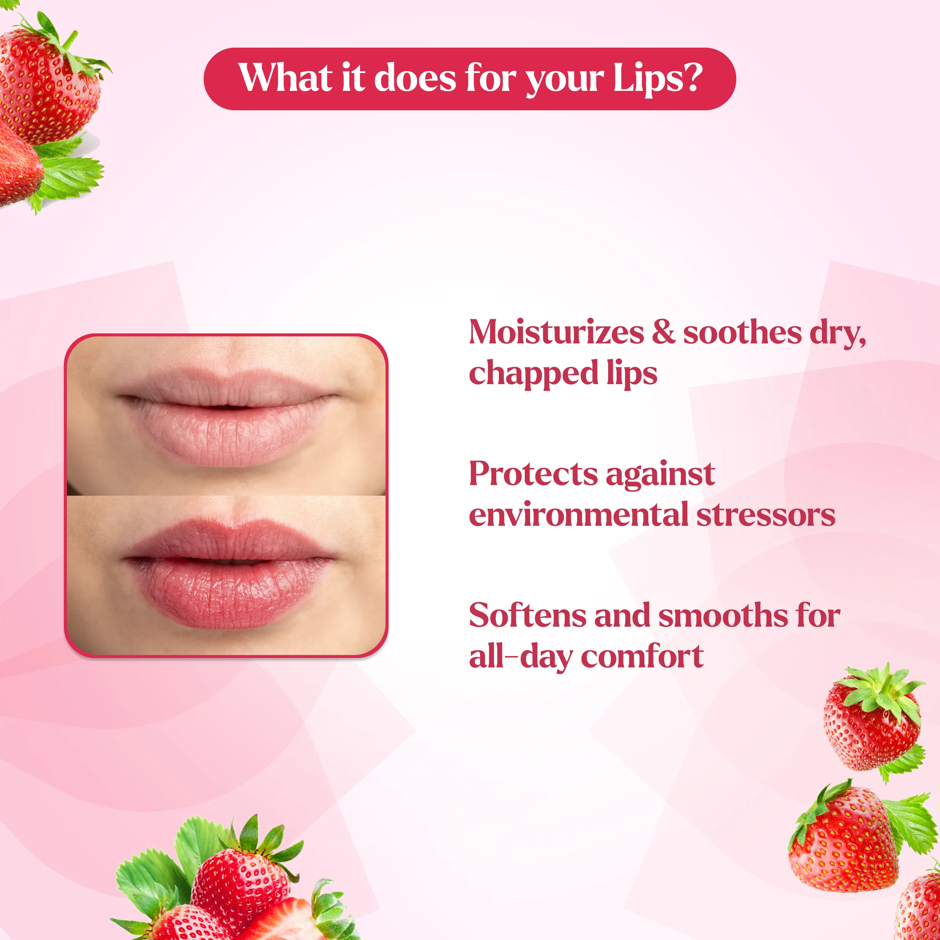 Lip Balm Pack of 2 Blueberry & Strawberry Lip Balm - Image 7