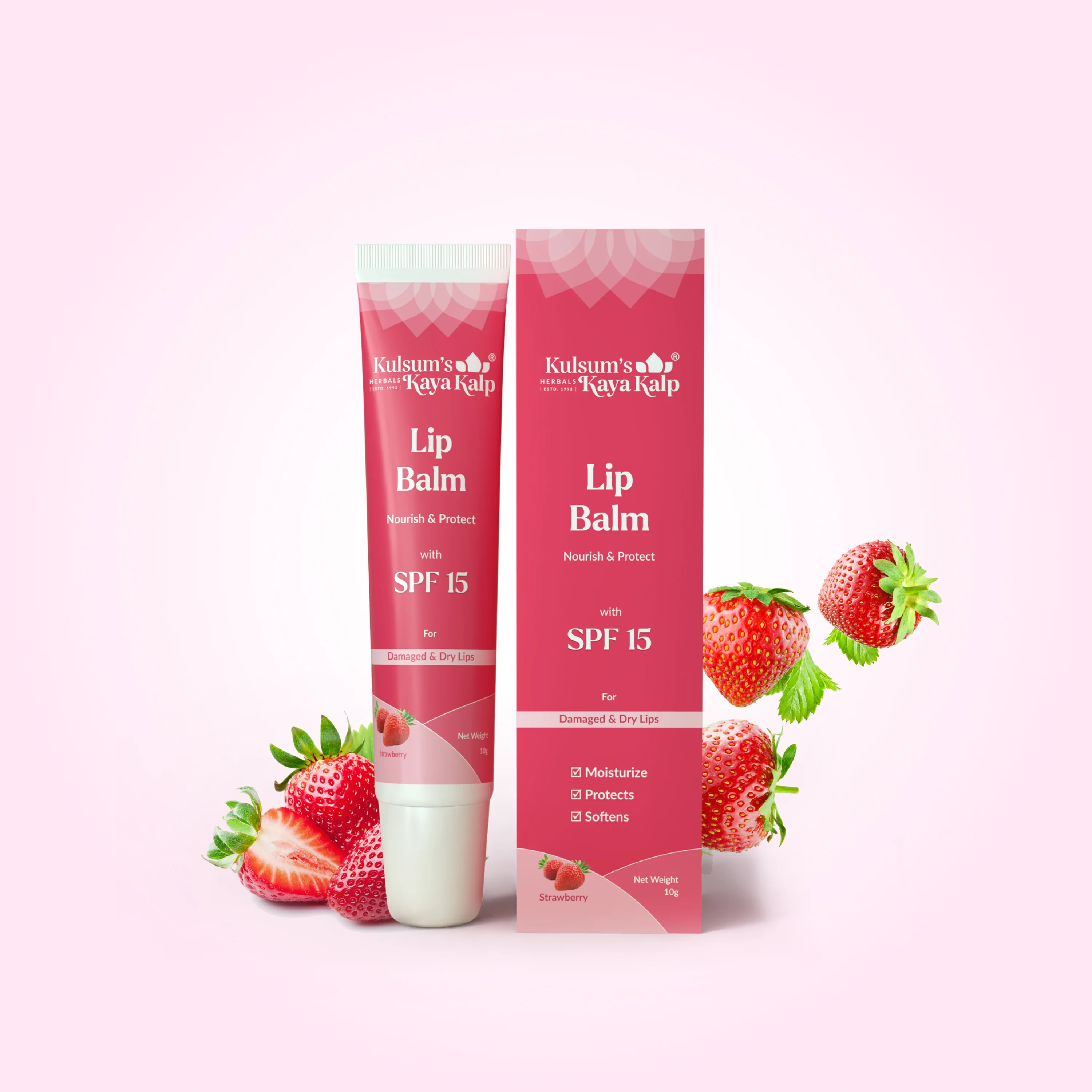 Lip Balm Pack of 2 Blueberry & Strawberry Lip Balm - Image 9