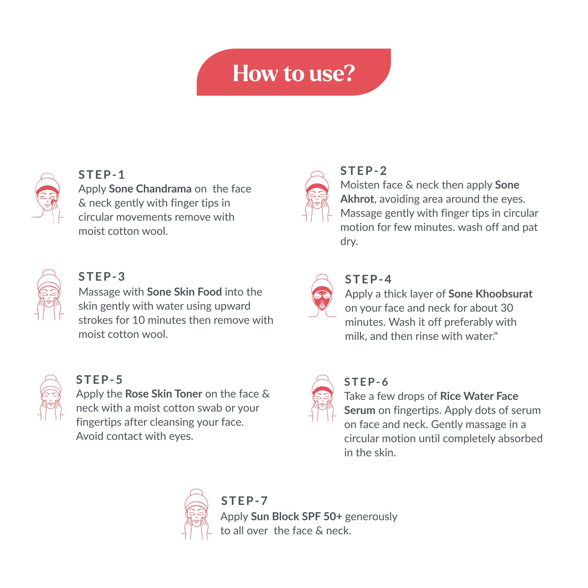 Pack of 2 Hydra Charge & Skin Filler Treatment Facial Kit- 7 in 1 - Image 4