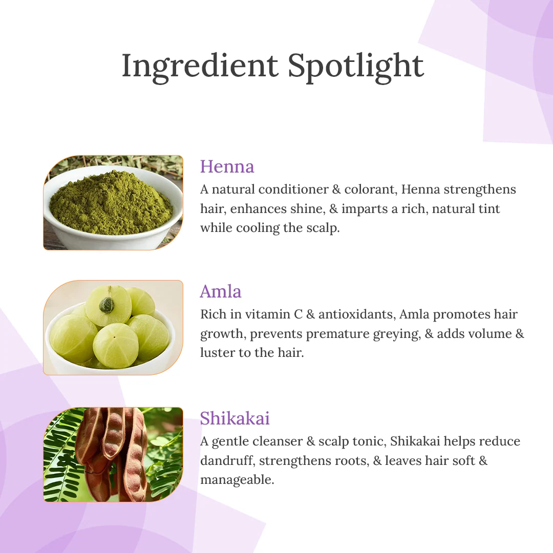 Pack of 3 Heena Powder For Anti Dandruff & Repair Hair Damage - Image 3