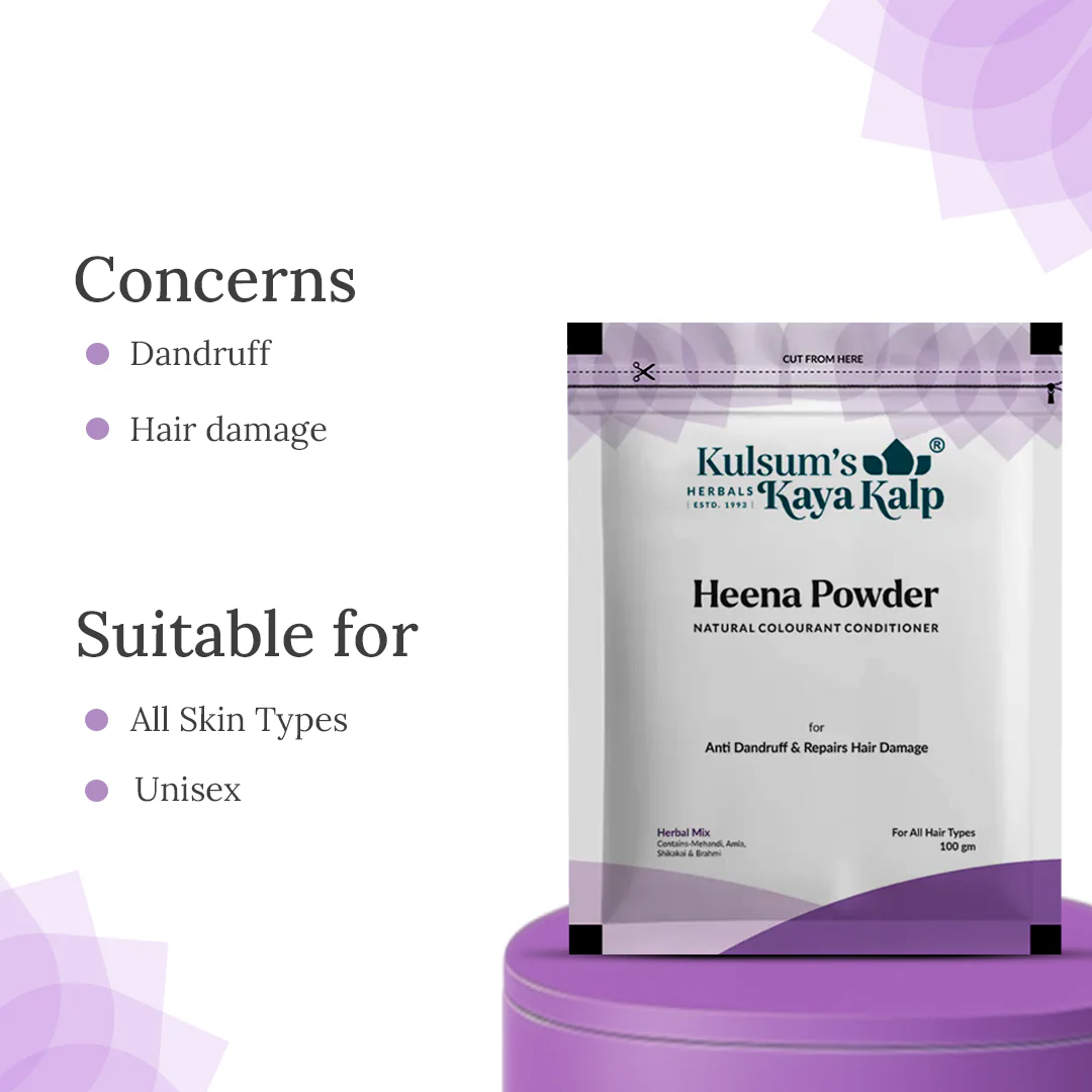 Pack of 3 Heena Powder For Anti Dandruff & Repair Hair Damage - Image 4