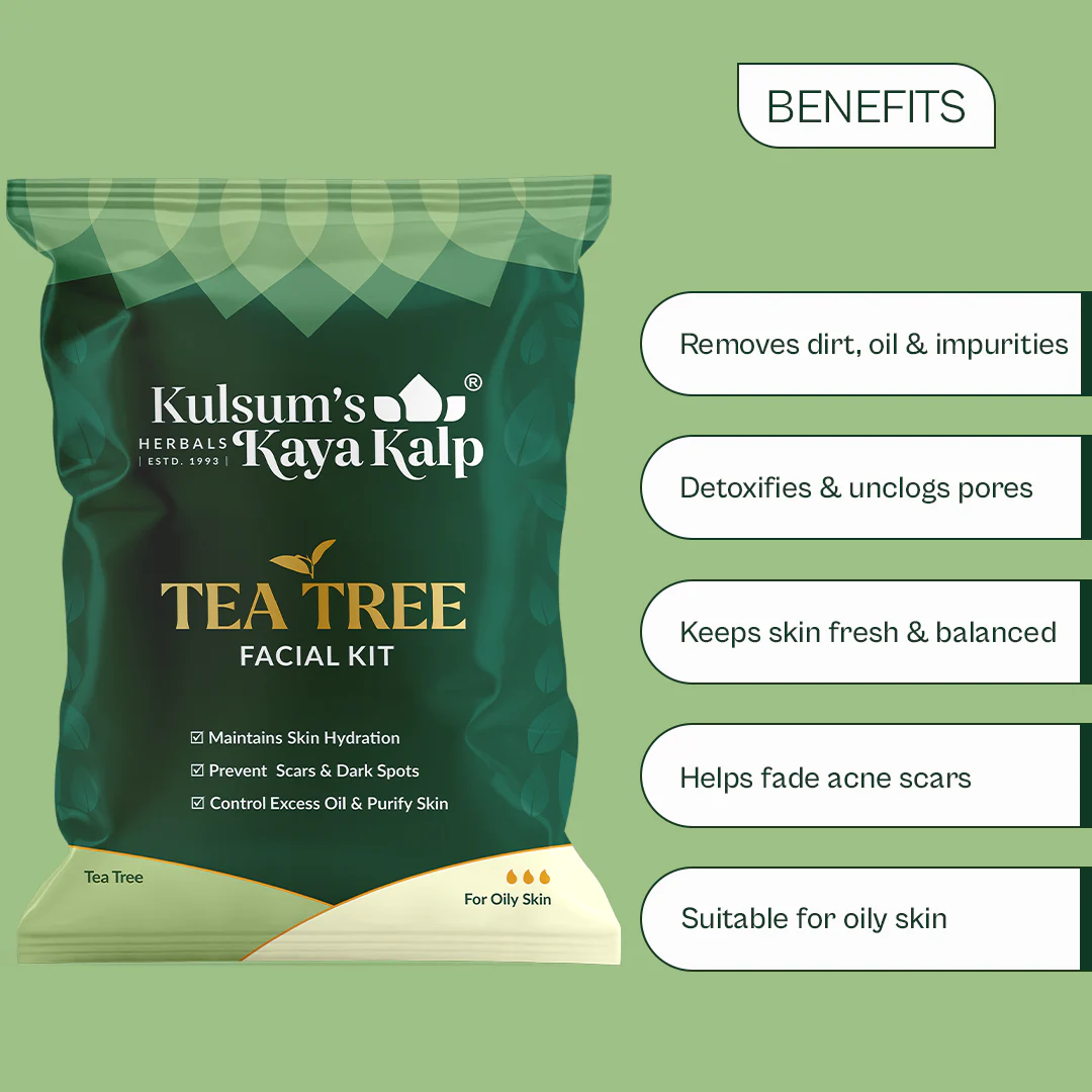 Pack of 5 Tea Tree, Hydra Charge, Skin Filler, Skin Whitening, & Kakadu Plum Facial Kit- 7 in 1 - Image 5