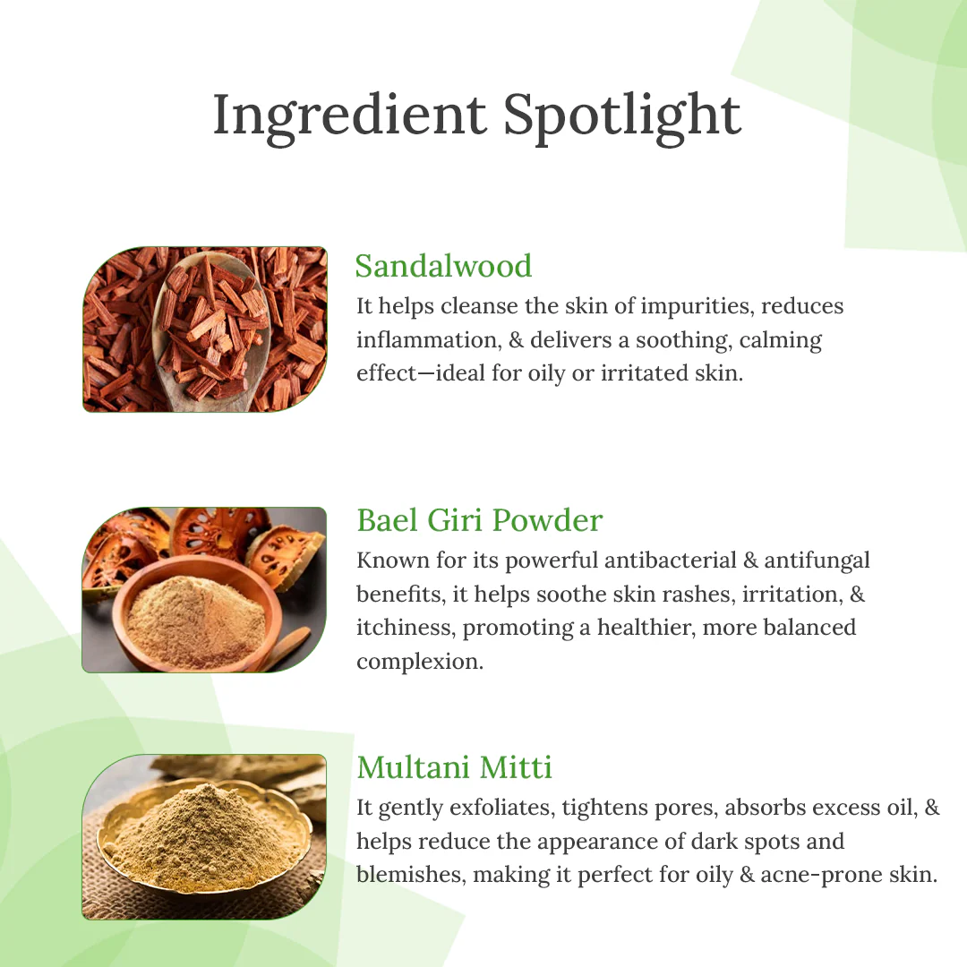 Protex Nourishing Face Pack with Bael Giri & Sandalwood, for Oily Skin, 50 gm - Image 3