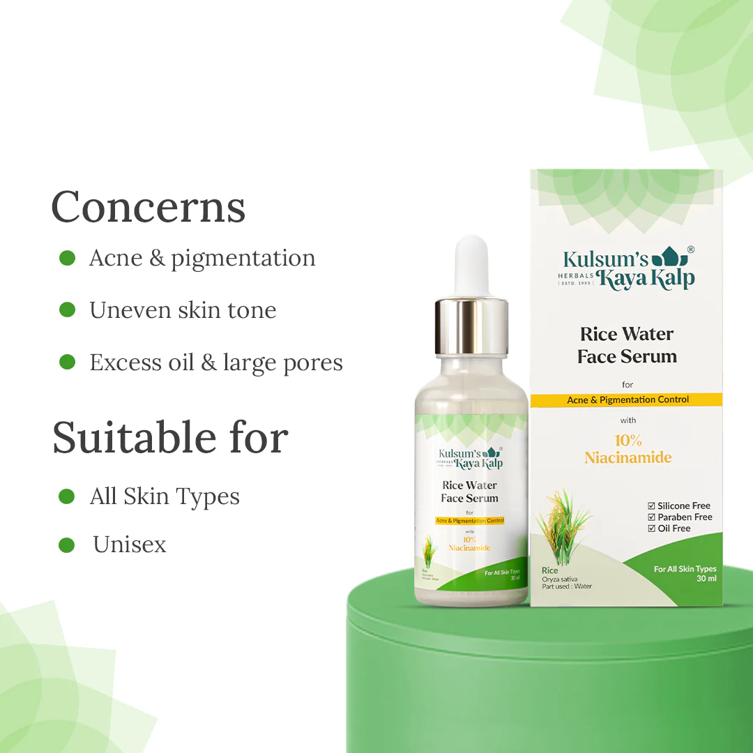 Rice Water Face Serum With 10% Niacinamide - Image 4
