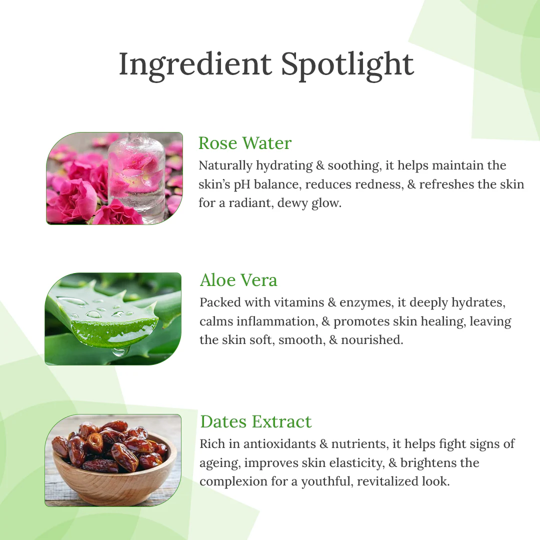 Rose Skin Toner For Rejuvenation & Even Skin Tone, Balances pH - Image 3