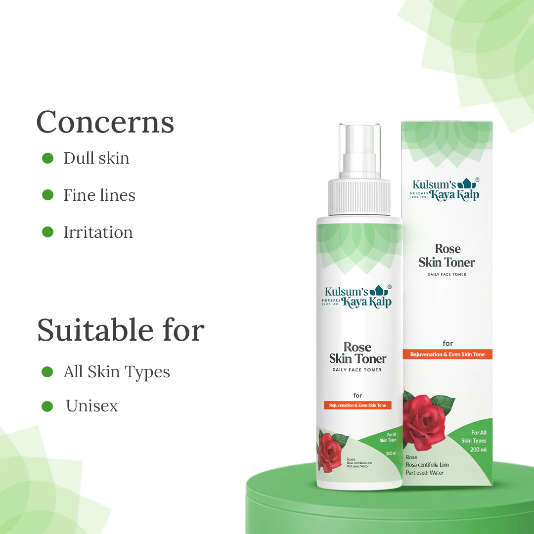 Rose Skin Toner For Rejuvenation & Even Skin Tone, Balances pH - Image 4