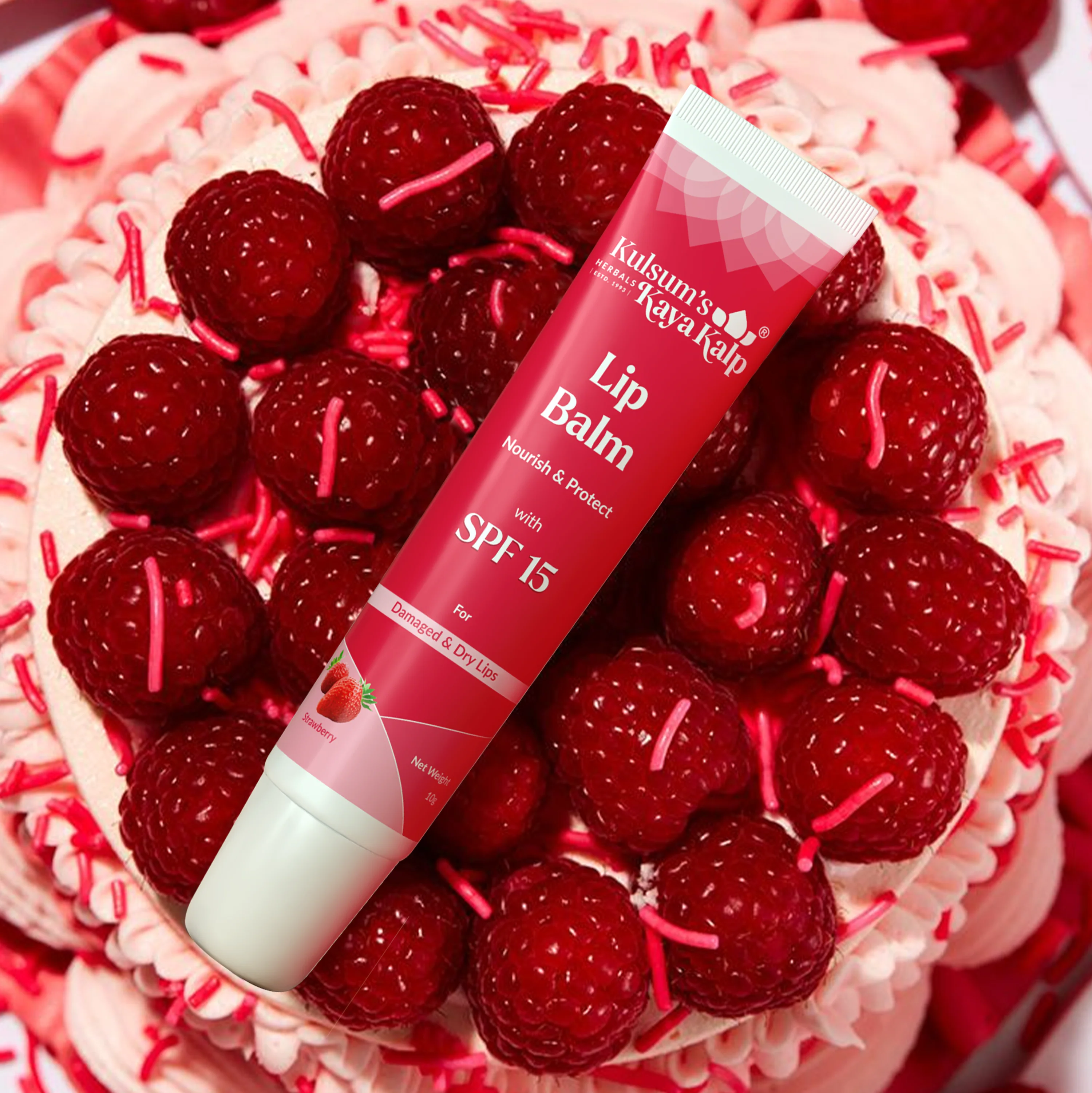 Strawberry Lip Balm with SPF 15 - Image 9