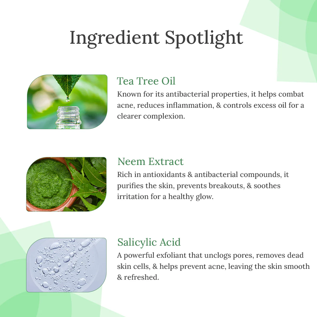 Tea Tree Facial Kit 7 in 1 for Oily Skin 40g + 33ml - Image 3